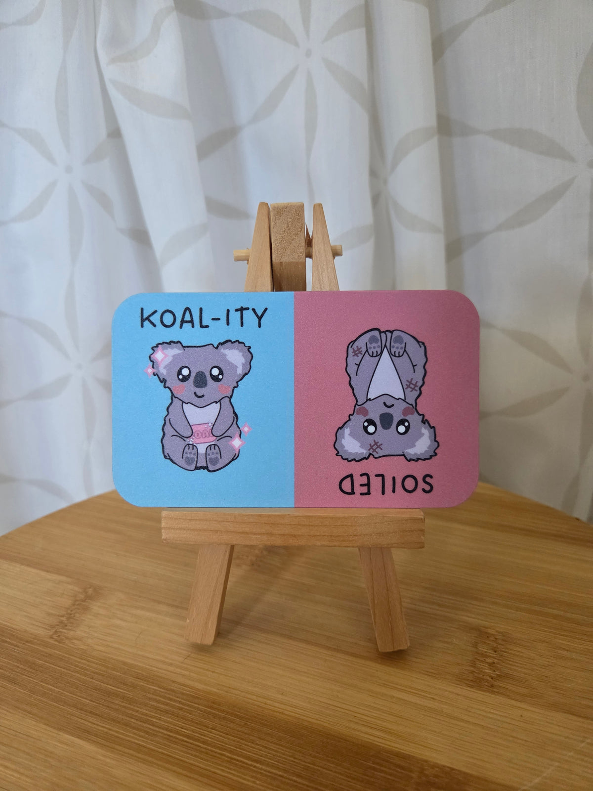 Reversible koala dishwasher magnet | koality and grubby or soiled